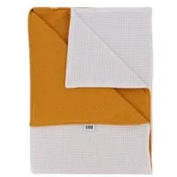 Hypf Hypf Babydecke Krabbeldecke Kuscheldecke Kinderwagendecke, Gelb - weiß, – Produktbild 1 von 1