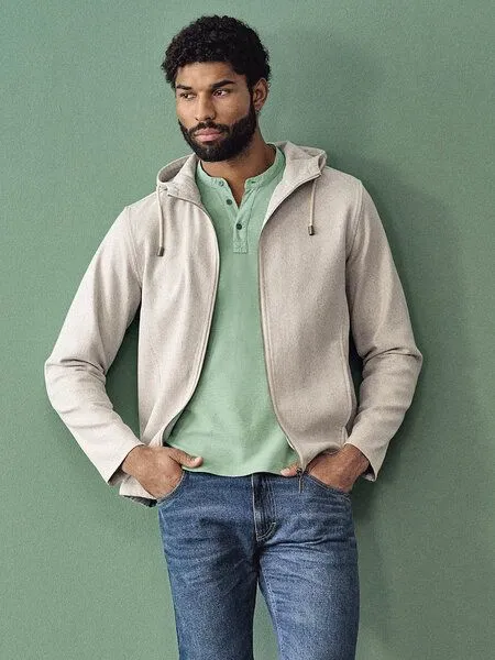 HempAge HempAge Hanf Kapuzenjacke, Grau (dark), – Produktbild 3 von 4