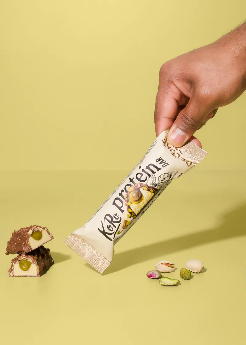KoRo KoRo Protein Bar Deluxe Pistachio Butter | 3 x 55 g – Produktbild 4 von 5