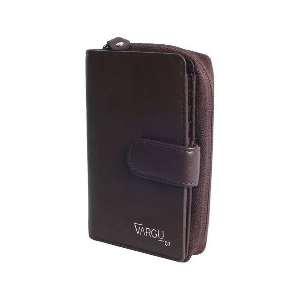 Vargu Vargu Echtleder Geldbörse MASIN 1-A mono, Brown, – Produktbild 2 von 4