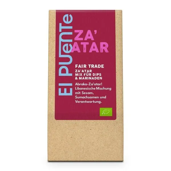 El Puente El Puente Bio-Za'atar Gewürzmischung | Fair Trade | Bio-zertifiziert | Vegan | Glutenfrei, Mehrfarbig, – Produktbild 1 von 2