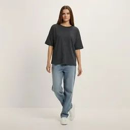 YTWOO YTWOO Oversized Slub T-Shirt Mid-Light – Produktbild 1 von 1