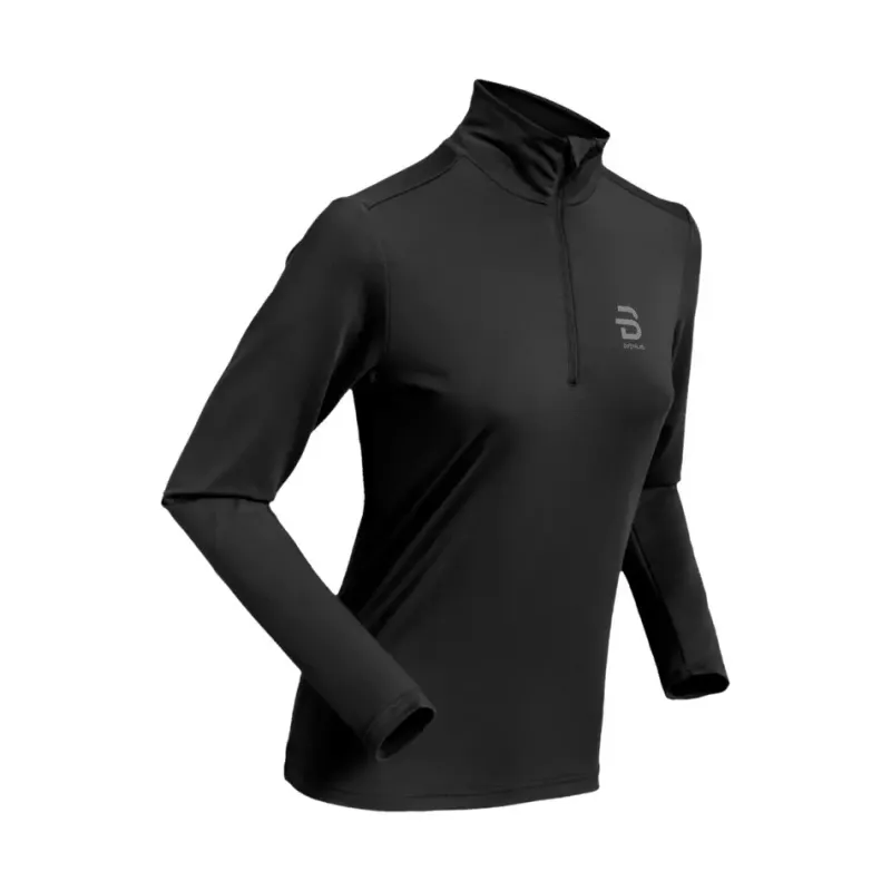 Daehlie Sportswear Damen-Trainingsoberteil mit halbem Reißverschluss Daehlie Sportswear Tempo, Noir, – Produktbild 1 von 1