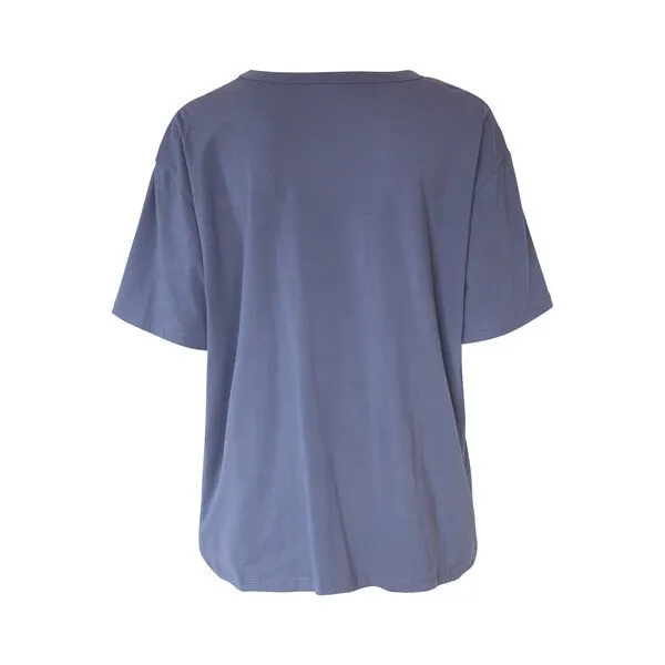 Jaya Jaya SHANTI - Damen - Shirt aus Biobaumwolle, Bluegrey / blau, – Produktbild 4 von 4