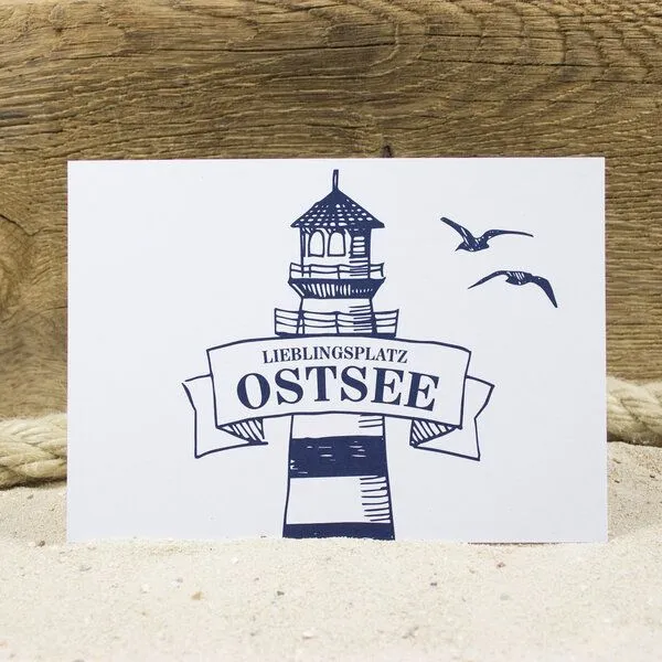 Bow & Hummingbird Bow & Hummingbird Postkarte Ostsee – Produktbild 1 von 2