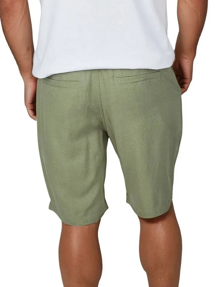 DENIMFY Chinoshorts Herren Shorts DFAlessio Regular Fit Bermudashorts mit Kordelzug, Grün, – Produktbild 2 von 4