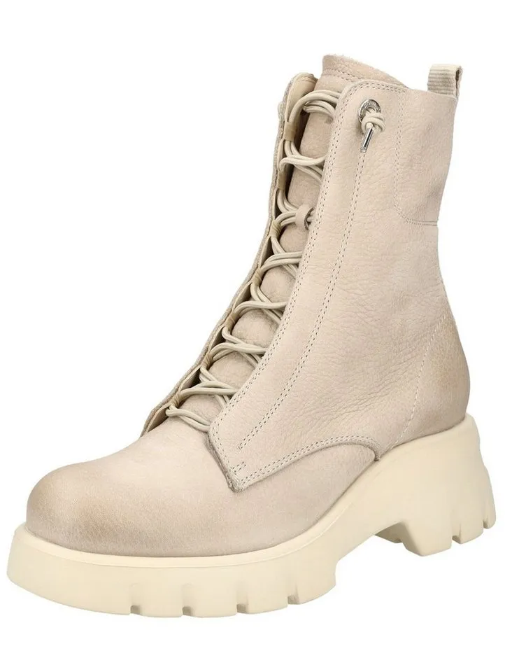 Paul Green Paul Green Stiefelette Nubukleder Schnürstiefelette, Beige|grau, – Produktbild 1 von 5