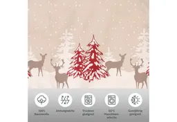 OTTO home Bettwäsche Venua in Gr. 135x200 oder 155x220 cm, Linon, 2 teilig, Winterbettwäsche, Weihnachtsbettwäsche – Produktbild 1 von 1