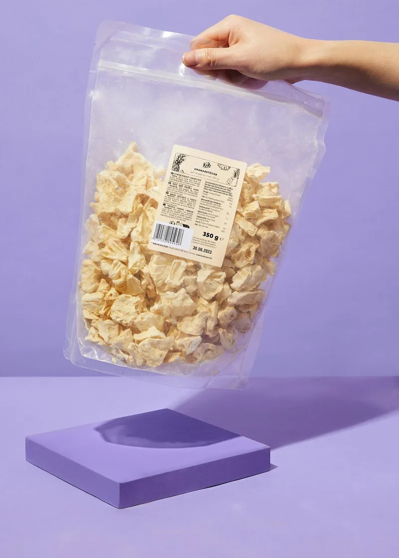 KoRo Gefriergetrocknete Ananasstücke 350 g – Produktbild 4 von 4