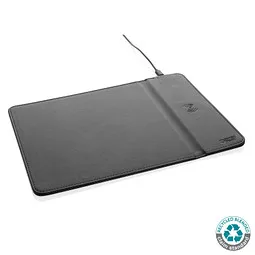 SWISS PEAK Swiss Peak RCS recyceltes 10W Wireless-Charging PU Mauspad, schwarz – Produktbild 1 von 1