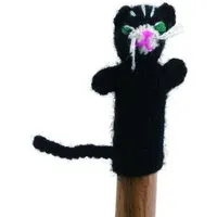 El Puente El Puente Gestrickte Fingerpuppe "Katze" | Fair Trade & Handmade aus Peru – Produktbild 1 von 1