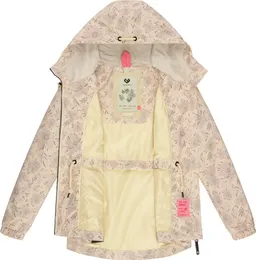 ragwear ragwear Outdoorjacke Dankka Spring Wasserdichte Damen Jacke mit floralem Allover-Print – Produktbild 1 von 1