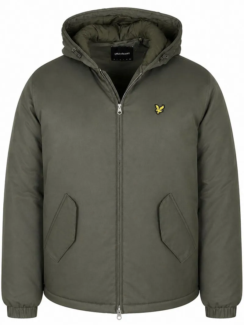 Lyle and Scott Lyle & Scott Plussize Jacke Hooded Olive - Größe 5XL, Dunkelgrün, – Produktbild 1 von 5