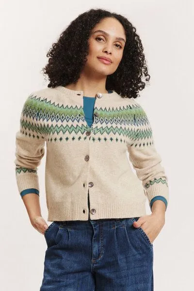 Tranquillo Tranquillo Cardigan Leonaa aus Schurwolle, Off-white, – Produktbild 6 von 6