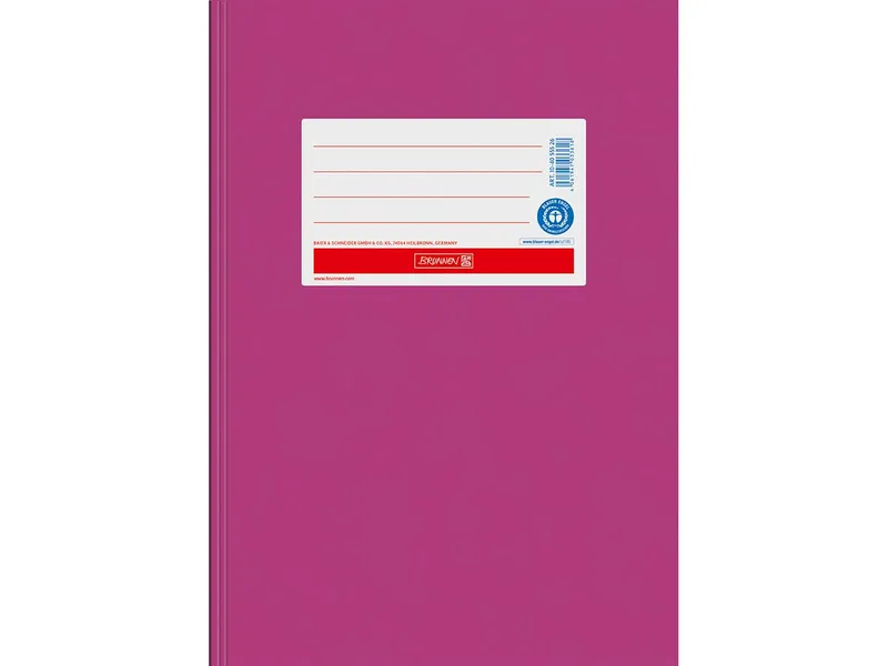 BRUNNEN BRUNNEN Heftumschlag aus Papier DIN A5, Pink, – Produktbild 1 von 1