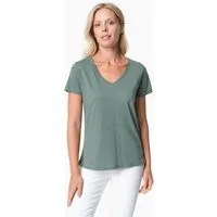ORGANICATION ORGANICATION TAMARRA | T-Shirt aus TENCEL Modal und Bio-Baumwolle mit V-Ausschnitt, Green tea, – Produktbild 1 von 1