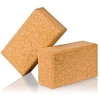 Kork Deko Kork-Deko 2er-Set Yoga Blöcke Klötze aus Naturkork, Kork, Doppelpack 23x12x7,5cm – Produktbild 1 von 1