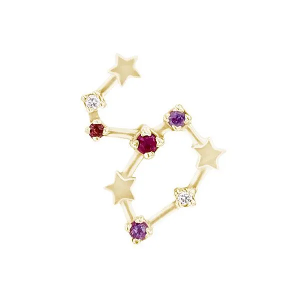 Eppi Eppi Goldener Ohrring mit Sternzeichen Leo, Gold, – Produktbild 1 von 2
