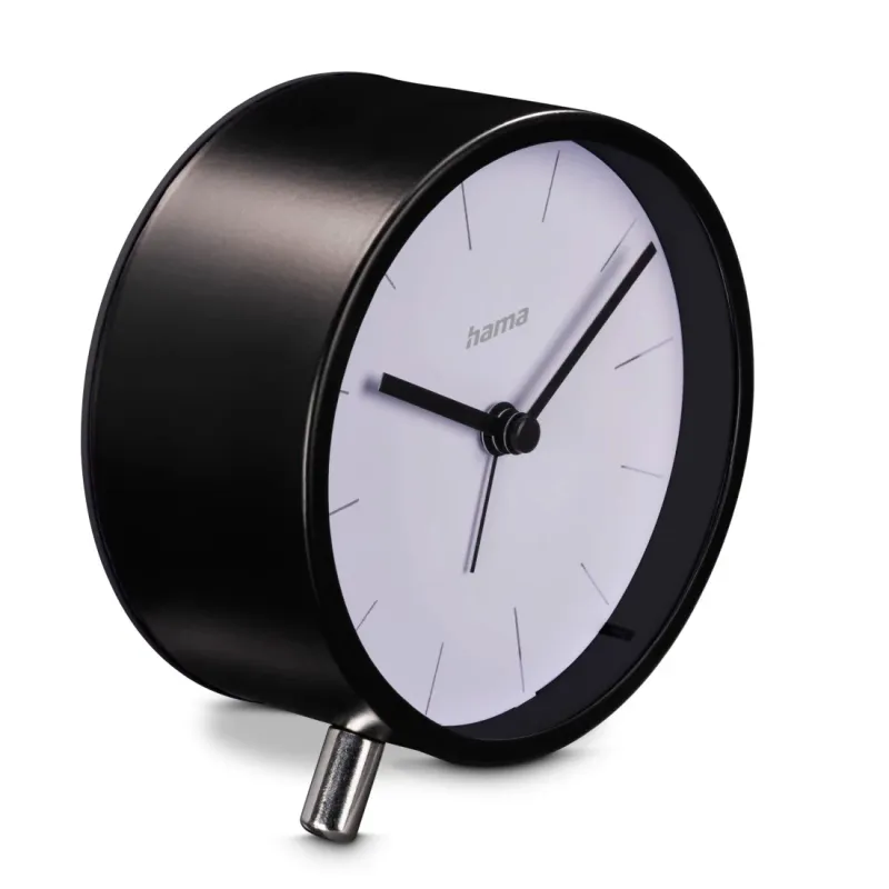 Hama Hama Funkwecker "Flores", analog, ohne Ticken, Schwarz, – Produktbild 2 von 6