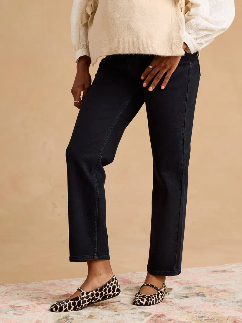 Envie De Fraise Umstansjeans Mom-Fit ENVIE DE FRAISE, Schwarz denim, – Produktbild 2 von 4