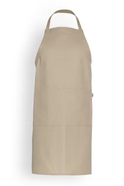 BERUFSBEKLEIDUNG Latzschürze, beige melange - Berufsbekleidung.de – Produktbild 1 von 1