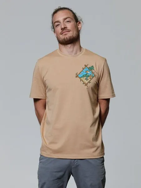 watapparel watapparel T-Shirt Unisex Beach is calling, Latte, – Produktbild 2 von 3