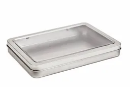 DS DS Metall Fotobox mit Klarsichtdeckel 10x15 cm Bilderdose Fotoalbum Dose – Produktbild 1 von 1