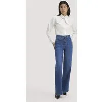 hessnatur hessnatur Jeans ALVA High Rise Wide Leg aus Bio-Denim, Pure blue, – Produktbild 3 von 8