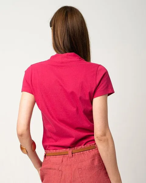 Alma & Lovis Alma & Lovis Kurzarmshirt aus Bio-Baumwolle | Short Kelch, Rot, – Produktbild 4 von 4