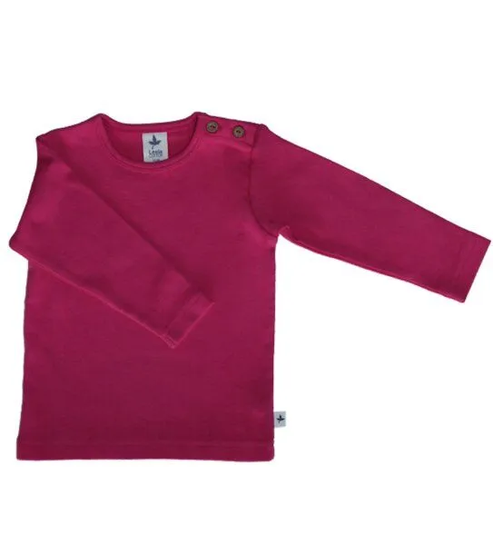 Leela Cotton Leela Cotton Baby Kinder Langarmshirt Bio-Baumwolle, Pink, – Produktbild 1 von 3