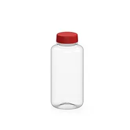 elasto elasto Trinkflasche Refresh, 700 ml, RENEW, transparent/standard-rot – Produktbild 1 von 1