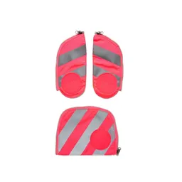 Ergobag Ergobag Schulzubehör Fluo-Zip Set mit Reflektorstreifen, 3-tlg. ab 2019 Pink – Produktbild 1 von 1