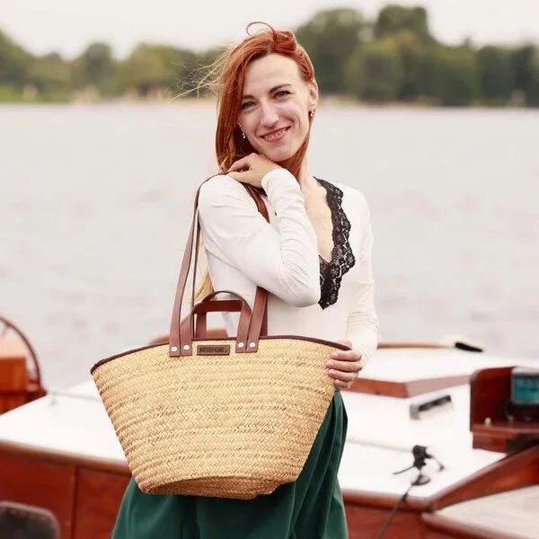 NATUREHOME NATUREHOME Schultertasche Strandtasche Einkaufskorb Shopper – Produktbild 3 von 8