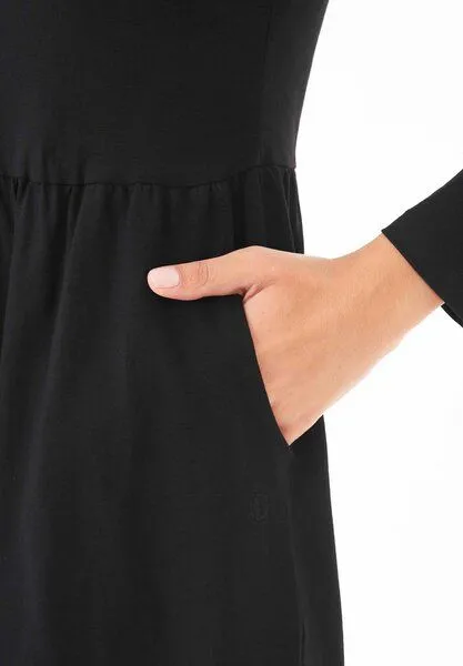 ORGANICATION ORGANICATION Langarm-Jerseykleid aus Bio-Baumwolle, Black, – Produktbild 4 von 4