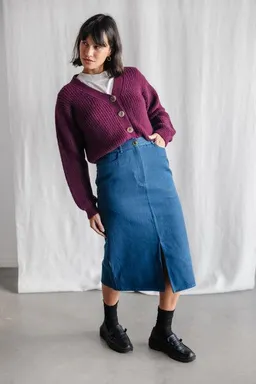Jyoti - Fair Works Jyoti - Fair Works Bio-Baumwolldenim Rock Aleena – Produktbild 1 von 1