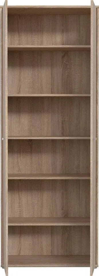 FORTE Schuhschrank Tempra, Mehrzweckschrank, 2 Türen, Einlegeböden, Höhe 197,5 cm Breite 73,7 cm, Beige, – Produktbild 4 von 8