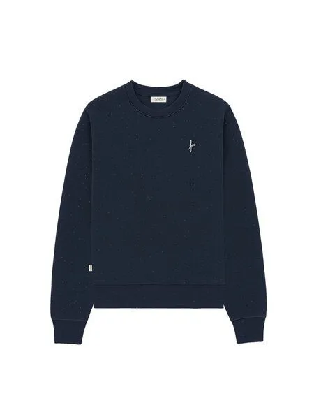 FUXBAU FUXBAU Frauen Neps Pullover, Navy neps, – Produktbild 3 von 4