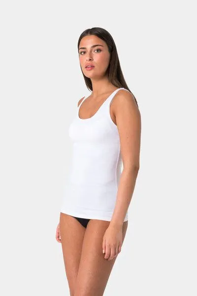 Elsie Elsie Unterhemden Damen 3er Set Tank Top - Tanktop mit Stretch, Schwarz, – Produktbild 4 von 4