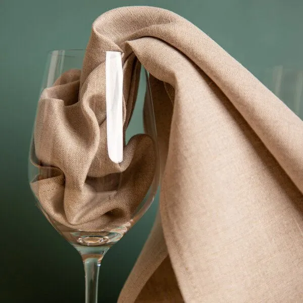 nahtur-design nahtur-design Polier- und Gläsertuch aus Bioleinen | 2er Sparset | 4 Farbvarianten, Natur_05 (beige), – Produktbild 1 von 4