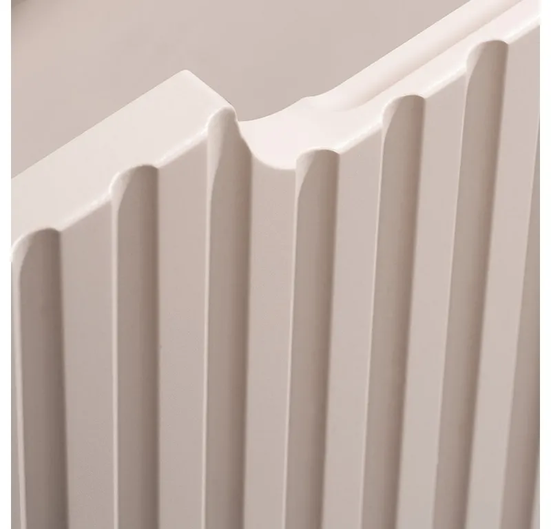Lomadox Badmöbel-Set NEWPORT-56-CASHMERE, (Spar-Set, 5-St., Hängeschränke LED-Spiegel Waschtisch Hochschrank), 60cm Keramikwaschbecken, LED-Beleuchtung, in kaschmir, Beige|weiß, – Produktbild 3 von 5