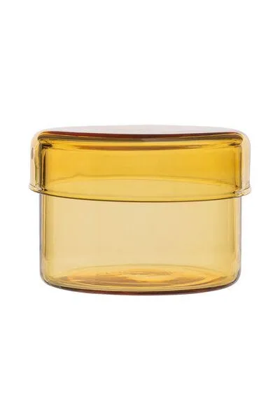 Tranquillo TRANQUILLO Aufbewahrungsdose RAINBOW Borosilikatglas (GLA028, GLA029, GLA030, GLA031, GLA032), Gelb (gla031 klein), – Produktbild 1 von 4