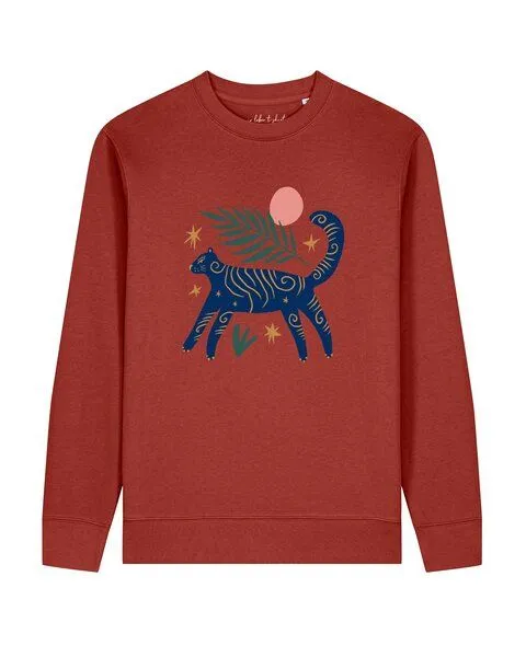 watapparel watapparel Sweatshirt Unisex Love and flex, Earthy red, – Produktbild 1 von 2