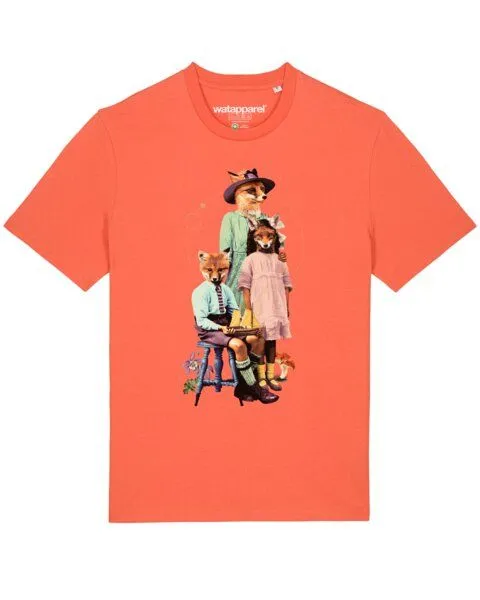 watapparel watapparel T-Shirt Unisex Fancy Fox, Fiesta, – Produktbild 1 von 3