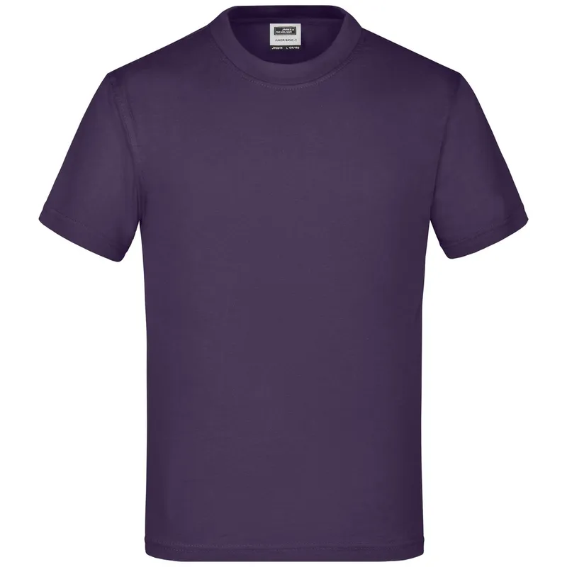James & Nicholson James & Nicholson Basic T-Shirt Kinder JN019 Gr. XL-146/152 aubergine – Produktbild 1 von 1