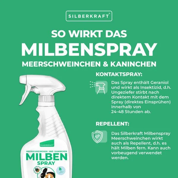 Silberkraft Silberkraft Milbenspray Meerschweinchen, Kaninchen & Kleintiere 500 ml – Produktbild 3 von 4