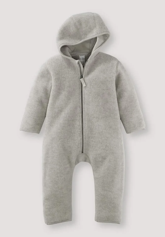 hessnatur hessnatur Overall Wollfleece aus reiner Bio-Merinowolle (1-tlg), Grau, – Produktbild 1 von 3
