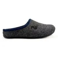 thies Veganer Slipper "thies ® PET Piping" aus weichem Filz, Dark grey navy, – Produktbild 1 von 1