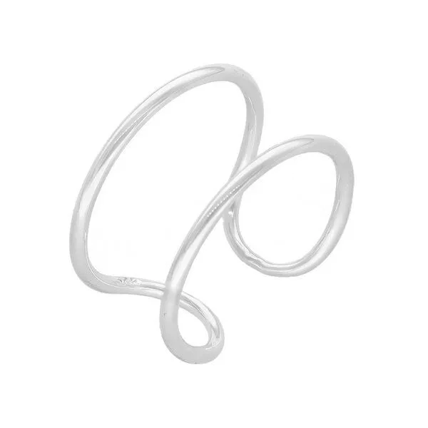 pakilia pakilia Silber Ring gebogen parallel – fair gehandelt & handgefertigt in Mexiko – Produktbild 1 von 4