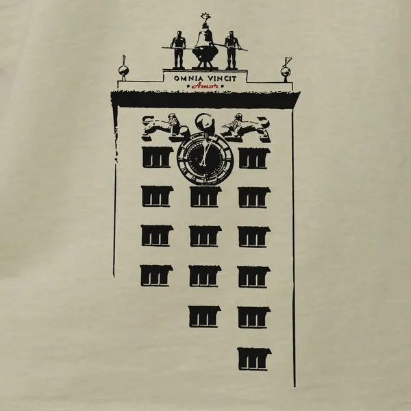 little kiwi little kiwi Frauen T-Shirt, "Turmuhr", Stone (grün), – Produktbild 3 von 3