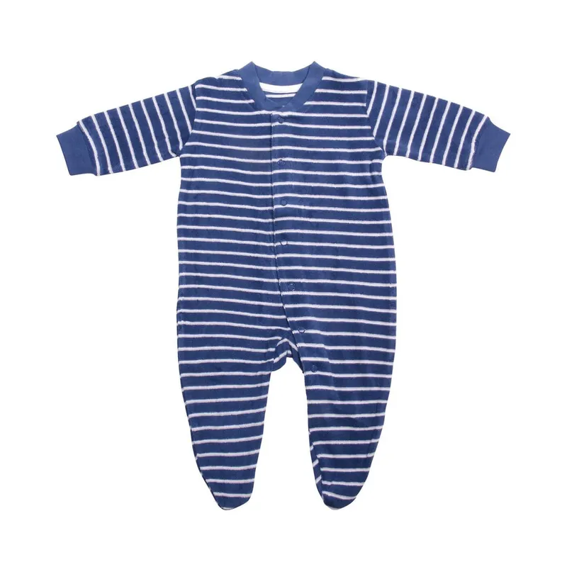 Living Crafts LIVING CRAFTS - Babys Baby Schlafanzug - Gestreift (100% Bio-Baumwolle), Nachhaltige Mode, Bio Bekleidung, Gestreift, – Produktbild 1 von 2